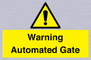 Warning Automated Gate